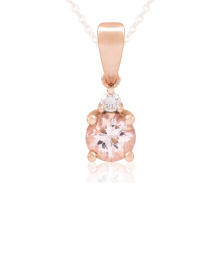 Pink Morganite köves medál 40-50020-4556
