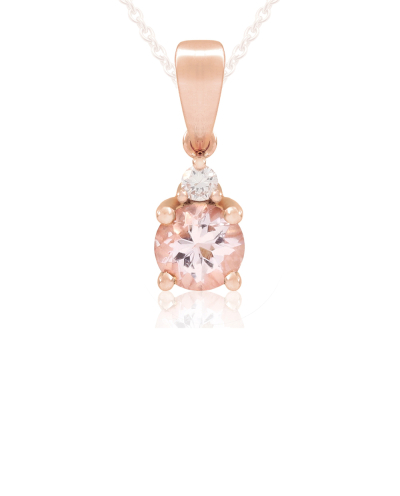 Pink Morganite köves medál 40-50020-4556