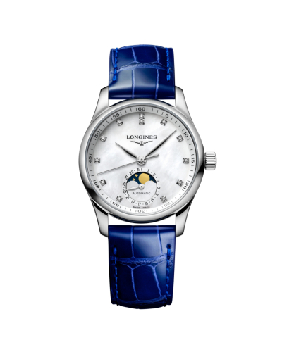 L24094870, L2.409.4.87.0 Longines Master Collection Moonphase automata női karóra (34mm)