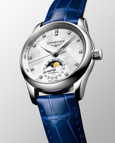 L24094870, L2.409.4.87.0 Longines Master Collection Moonphase automata női karóra (34mm)
