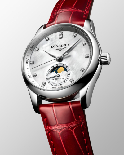 L24094872, L2.409.4.87.2 Longines Master Collection Moonphase automata női karóra (34mm)