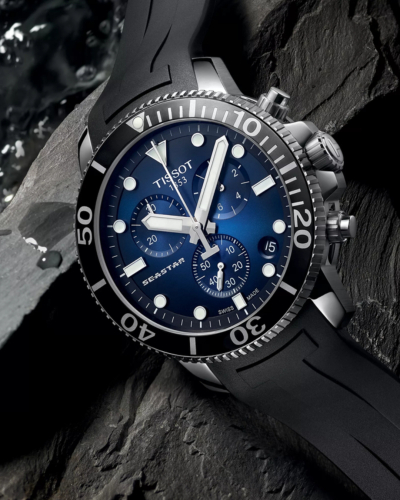 T1204171704100, T120.417.17.041.00 Tissot Seastar 1000 Chronograph quartz férfi karóra (45,5mm)