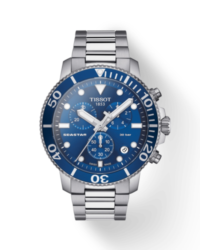 T1204171104100, T120.417.11.041.00 Tissot Seastar 1000 Chronograph quartz férfi karóra (45,5mm)