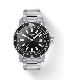 T1256101105100, T125.610.11.051.00 Tissot Supersport quartz férfi karóra (44mm)