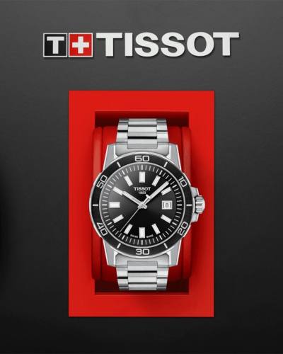 T1256101105100, T125.610.11.051.00 Tissot Supersport quartz férfi karóra (44mm)