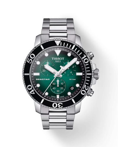 T1204171109101, T120.417.11.091.01 Tissot Seastar 1000 Chronograph quartz férfi karóra (45,5mm)