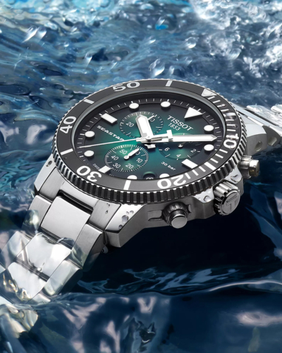T1204171109101, T120.417.11.091.01 Tissot Seastar 1000 Chronograph quartz férfi karóra (45,5mm)