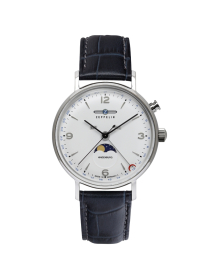 8076-1 Zeppelin LZ 129 Hindenburg Moonphase quartz férfi karóra (41mm)