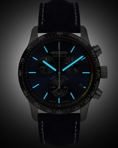 7288-3 Zeppelin Night Cruise quartz férfi karóra (42mm)