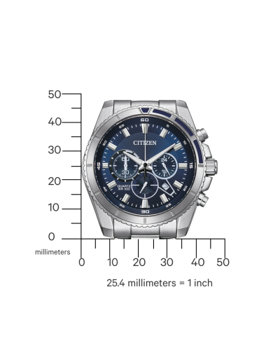 AN8201-57L Citizen Sporty Chrono quartz férfi karóra (44mm)