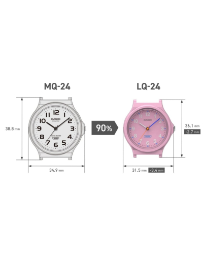 LQ-24B-3BEF Casio Timeless Pop quartz uniszex karóra (31,5mm)