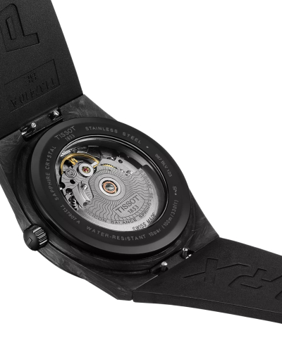 T1379079720100, T137.907.97.201.00 Tissot PRX Powermatic 80 automata Carbon férfi karóra (40,5mm)