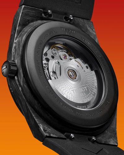 T1379079720100, T137.907.97.201.00 Tissot PRX Powermatic 80 automata Carbon férfi karóra (40,5mm)