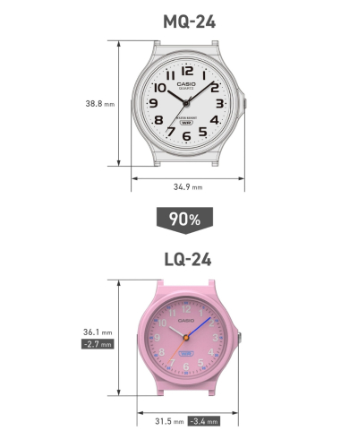 LQ-24B-1BEF Casio Standard quartz uniszex karóra (31,5mm)