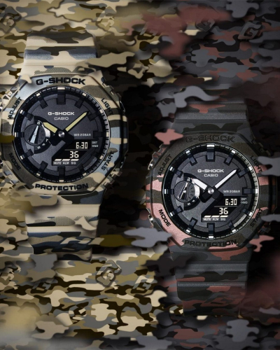 GA-2100CM-5AER Casio G-Shock quartz férfi karóra (45mm)