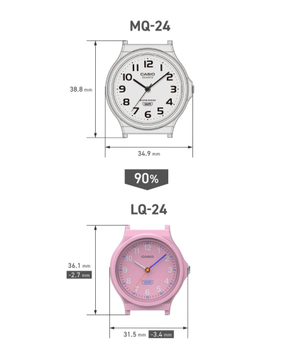 LQ-24B-7BEF Casio Standard quartz uniszex karóra (32mm)