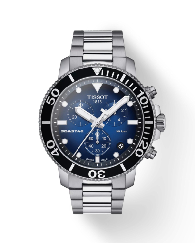 T1204171104101, T120.417.11.041.01 Tissot Seastar 1000 Chronograph quartz férfi karóra (45,5mm)