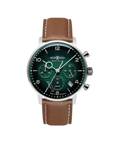 8086-4_n Zeppelin LZ 129 Hindenburg solar movement férfi karóra (41mm)