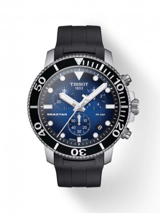 T1204171704100, T120.417.17.041.00 Tissot Seastar 1000 Chronograph quartz férfi karóra (45,5mm)