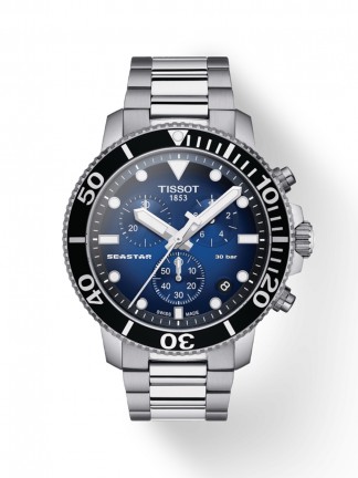 T1204171104101, T120.417.11.041.01 Tissot Seastar 1000 Chronograph quartz férfi karóra (45,5mm)