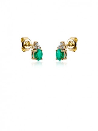 Smaragd köves fülbevaló 30-00712-1750F