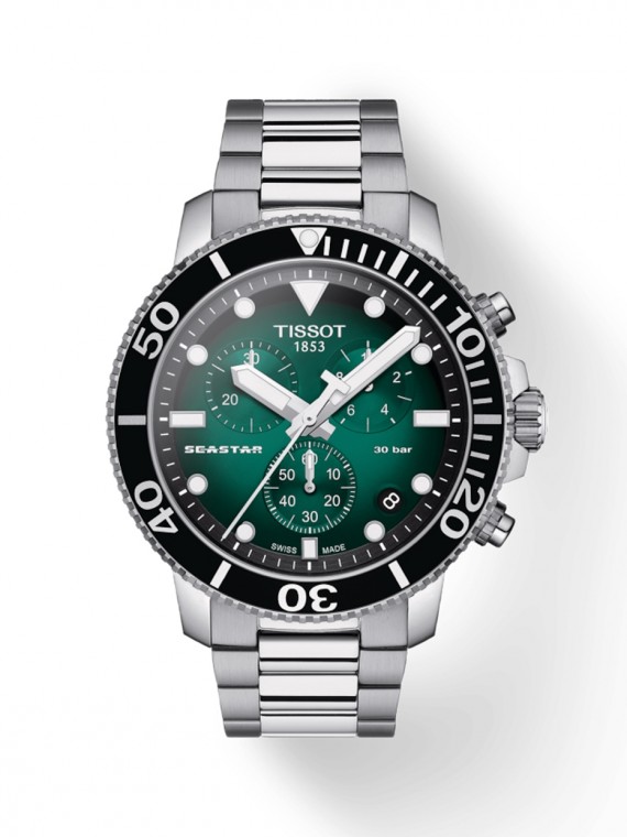T1204171109101, T120.417.11.091.01 Tissot Seastar 1000 Chronograph quartz férfi karóra (45,5mm)
