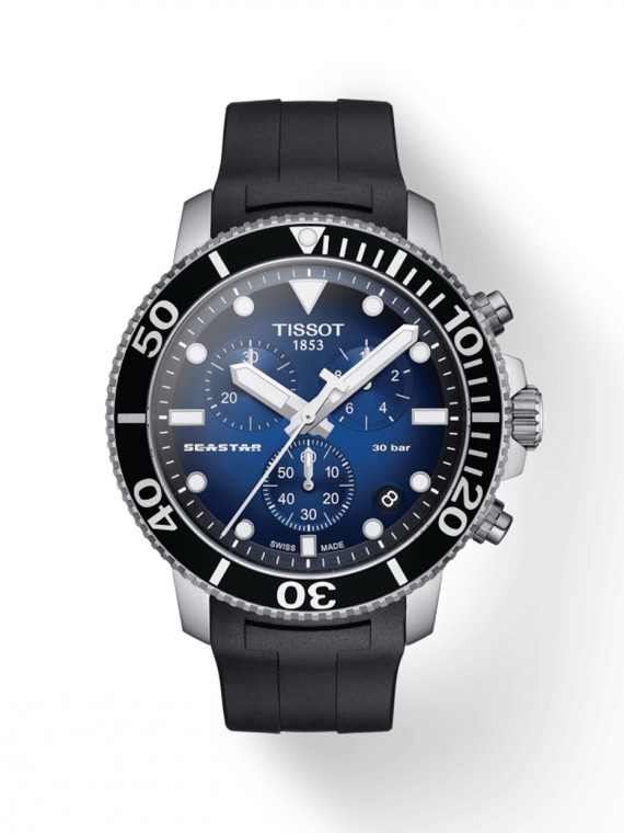 T1204171704100, T120.417.17.041.00 Tissot Seastar 1000 Chronograph quartz férfi karóra (45,5mm)
