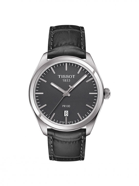 T1014101644100, T101.410.16.441.00 Tissot PR 100 quartz férfi karóra (39mm)