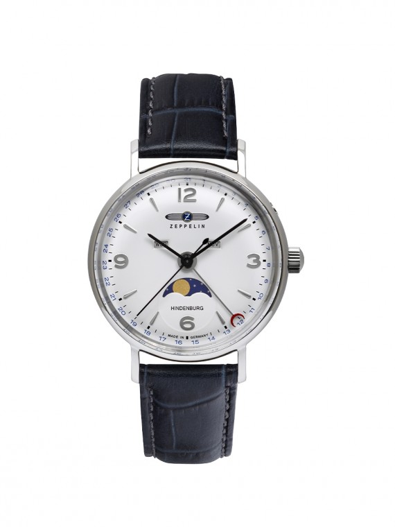 8077-1  Zeppelin LZ 129 Hindenburg Moonphase quartz női karóra (36mm)