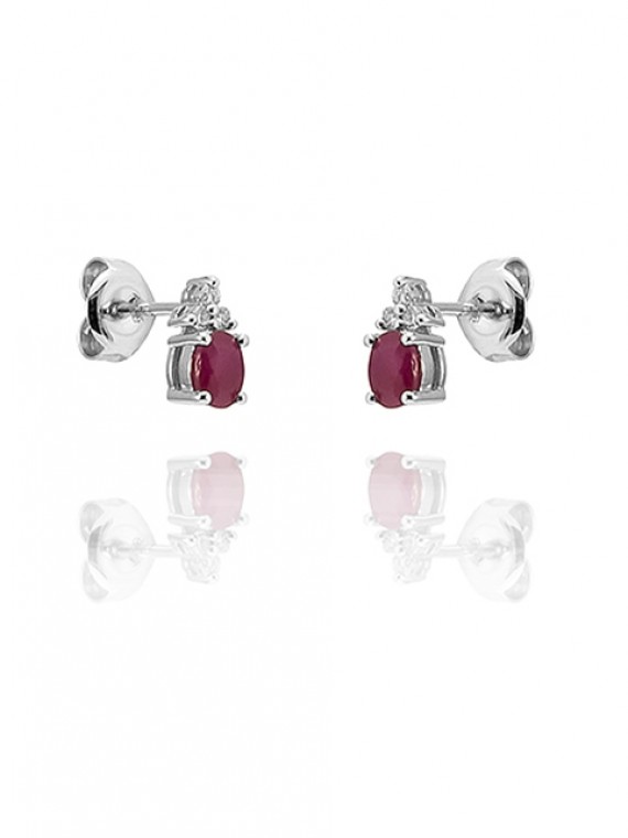 Rubin köves fülbevaló 30-00712-1655F