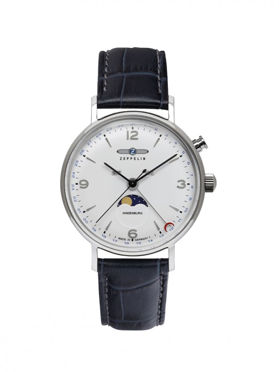 8076-1  Zeppelin LZ 129 Hindenburg Moonphase quartz férfi karóra (41mm)
