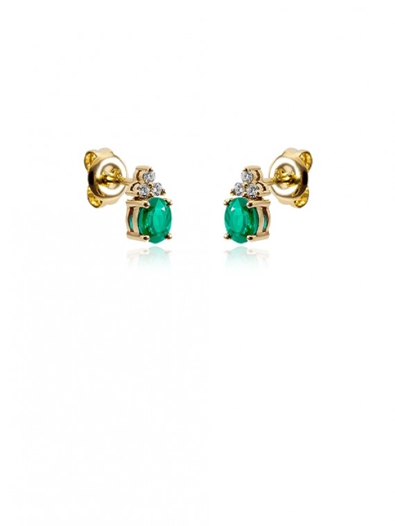Smaragd köves fülbevaló 30-00712-1750F