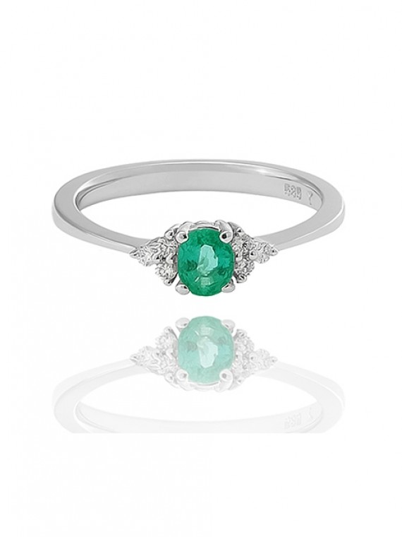 Smaragd köves gyűrű 50-00000-1755F