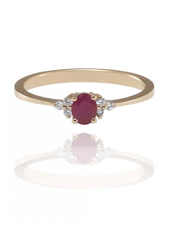 Rubin köves gyűrű 50-00000-1650