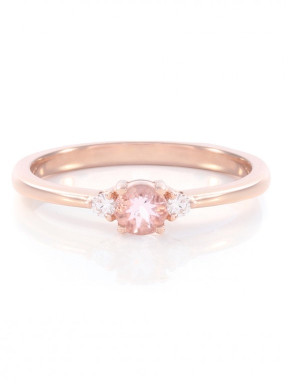 Pink morganite köves gyűrű 50-50020-4556