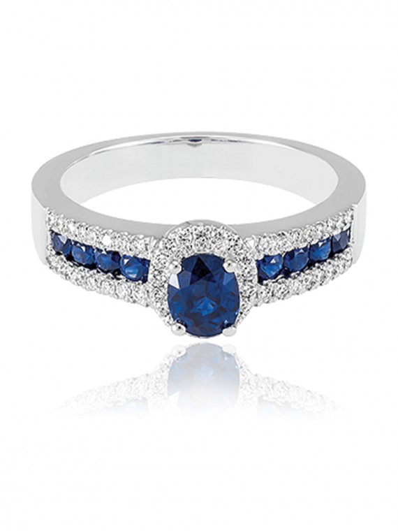 Zafírköves gyűrű 50-00437A-1555F