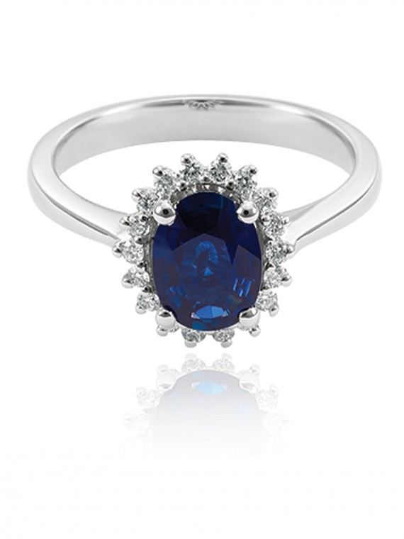 Zafírköves gyűrű 50-01187-1555F