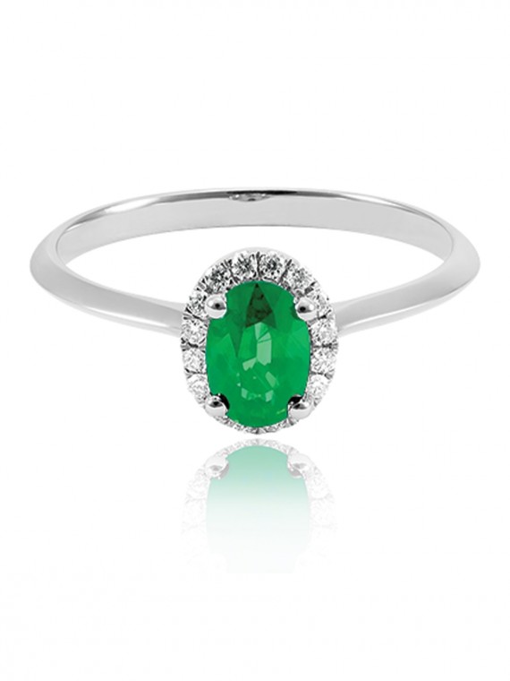 Smaragdköves gyűrű 50-70515-1755F