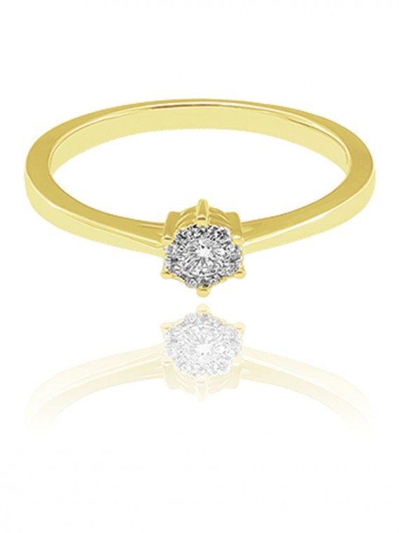 Gyémántköves gyűrű 50-70585-1250F