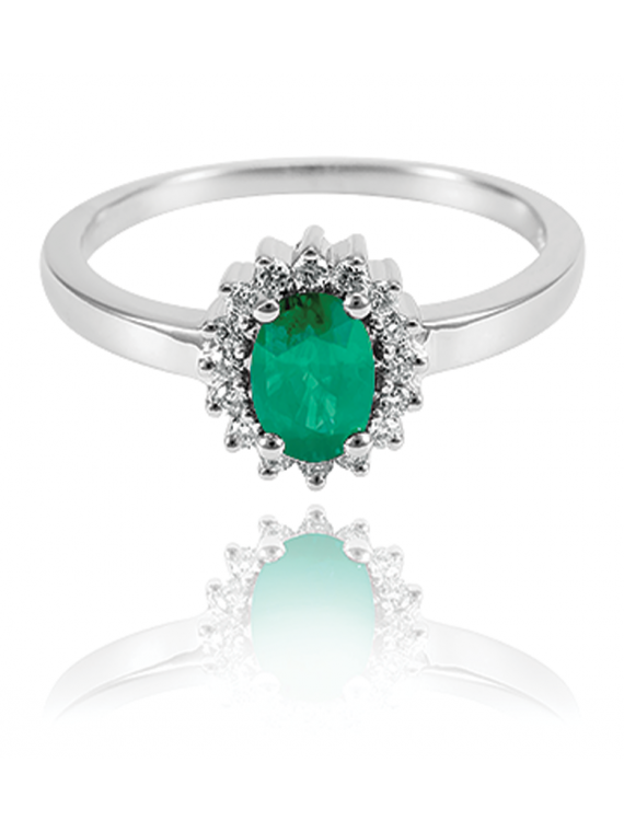 Smaragdköves gyűrű 50-70784-1755F